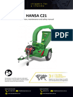Chipper Hansa C21 Operating Manual