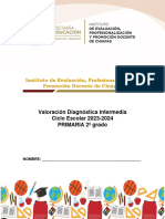 Valoración Diagnóstica Intermedia Ciclo Escolar 2023-2024 PRIMARIA 2º Grado