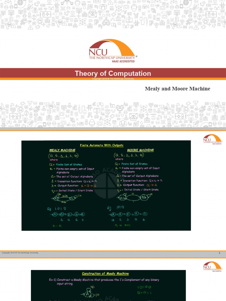 Lect6 - Melay and Moore Machine | PDF