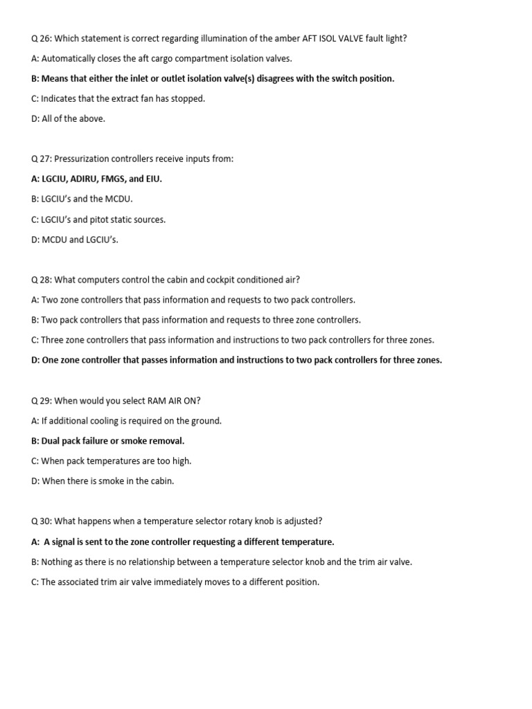 A320 Technical TRTO Questions - 7 | PDF | Computers