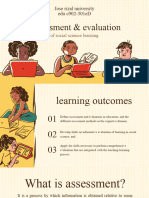 Assessment and Evaluation of Social Science Learning Presentation JPSUMASTRE