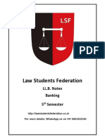 Law - of Banking