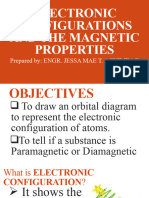 Electronic Configurations and The Magnetic Properties