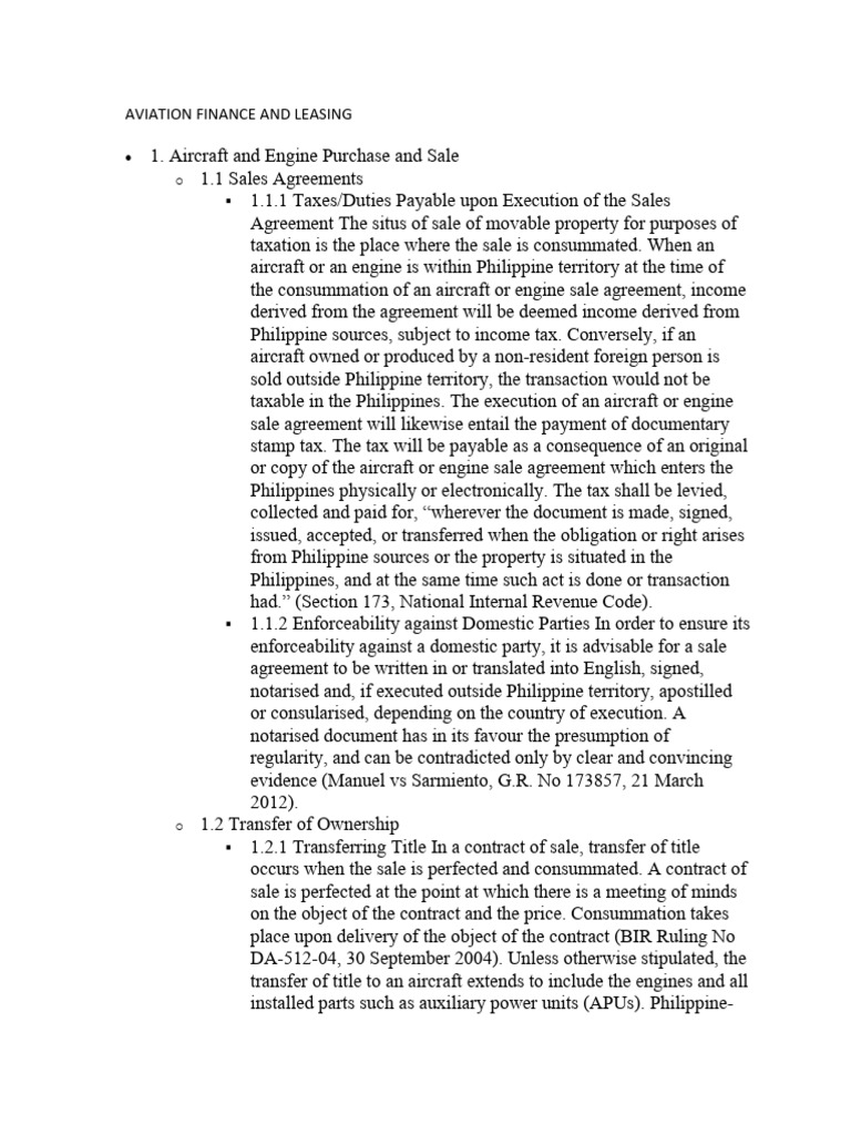 Aviation Finance and Leasing | PDF | Lease | Insolvency