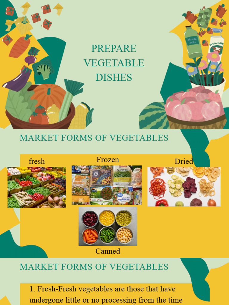 Vegetable Preparation and Cooking Guide | PDF | Vegetables | Cooking