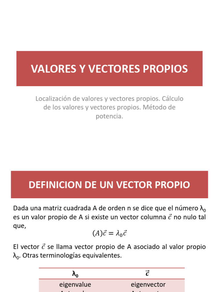 C13 Valores Vectores Propios | PDF | Valores propios y vectores propios ...