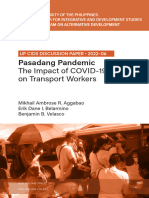 Pasadang Pandemic The Impact of COVID 19 On Transport Workers Discussion Paper 02