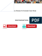 Coronary Artery Disease An Example Case Study