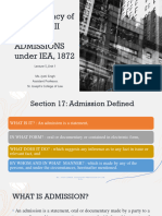 Lecture 5 - Admissions - of Relevancy of Facts - Part 2