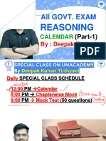 Calendar Part - 1 !! by Deepak Sir !! 25 Dec. 2021