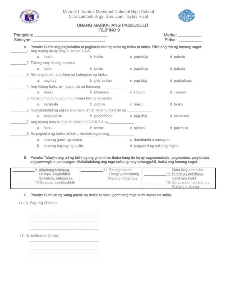ikalawang-markahang-pagsusulit-filipino-9-pdf
