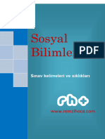 Sosyal Bilimleri Kelimeleri Ve Cikma Sayilari