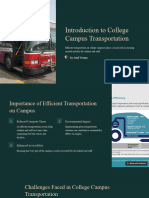 Introduction To College Campus Transportation