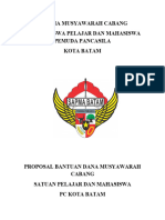 Proposal Musyawarah Cabang 1 Kota Batam