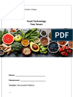 Food Tech Booklet Yr 7