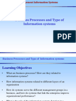 Business Processes and Type of Information Systems