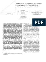 Theft Detection Using Facial Recognition Via Single Pixel Detection With Optical Data Security