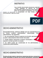 Sesion 11 - Derecho Administrativo - Hecho Administrativo