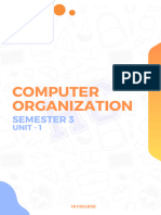 Computer Organization: Semester 3