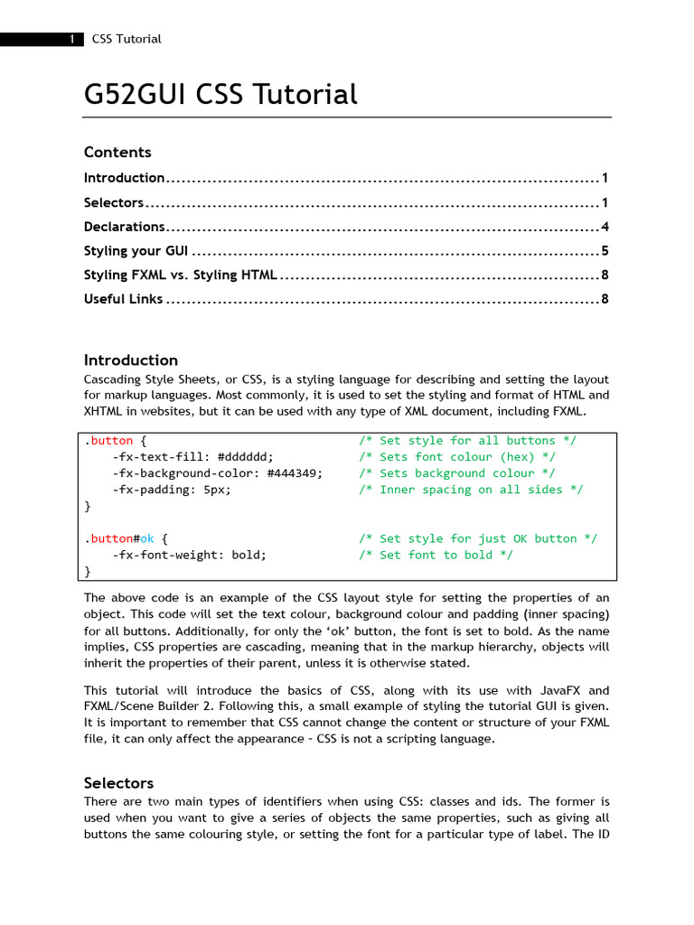 CSS_Tutorial | PDF | Html | Computing