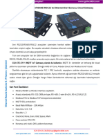 RS232/RS485/RS422 10/100M Seri Ethernet Dönüştürücü CLR-STE-E111 GelecekBT