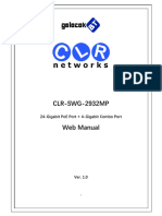 CLR-SWG-2932MP 24 Port 10/100/1000M Gigabit RJ45 POE Ve 4 Port SFP/RJ45 Combo Paylaşımlı Yönetilebilir Ethernet Ağ Anahtarı.