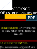 Importance of Entrepreneurship