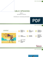 Public Speaking - Week 6 Lecture