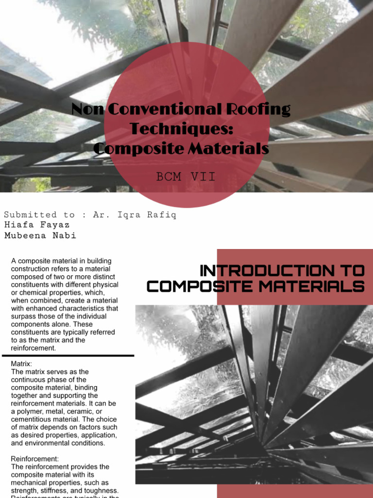 Composite Materials in Building Roofing | PDF | Composite Material ...