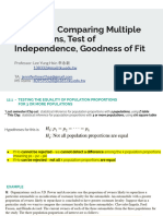 Statistics TA CHP 12 Multiple Proportions, Test of Independence, Goodness of Fit-2