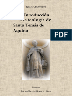 Introduccion A La Teologia de Santo Toma