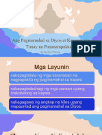 Ang Pagmamahal Sa Diyos at Kapuwa Ang Tunay Na Pananampalataya