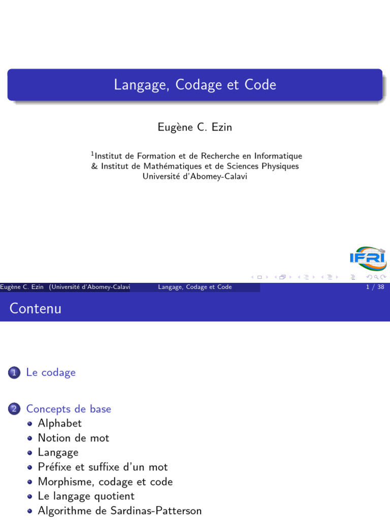 Langage et Codage en Informatique | PDF | Codage des caractères | Division