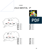 Cálculo Mental + y - 9