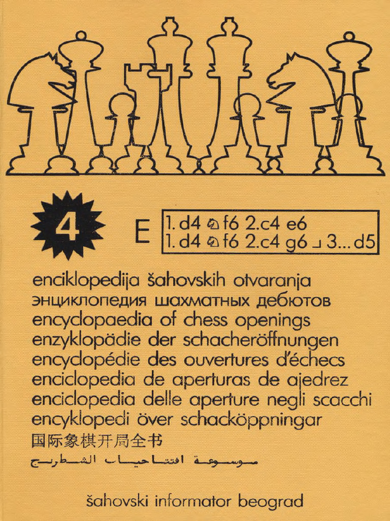 Encyclopedia of Chess Openings Volume E NICE | PDF