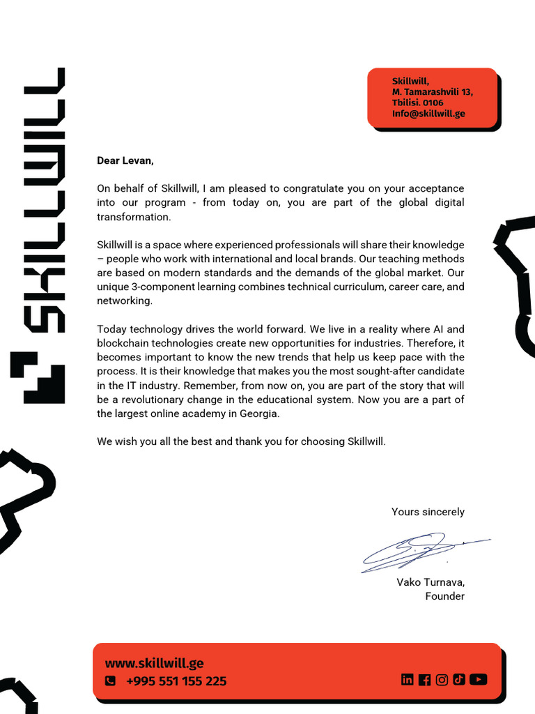 Admission Letter ENG | PDF