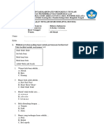 Asassement Tengah Semester Mata Pelajaran Bahasa Indonesia Untuk Kelas 1