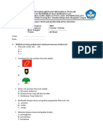 Asassement Tengah Semester 1 Kelas 1 Mata Pelajaran PKN