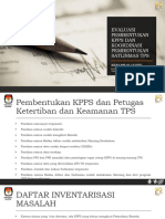 Materi Evaluasi Pembentukan KPPS Dan Koordinasi Pembentukan Satlinmas TPS