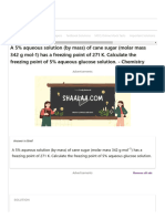 A 5 Aqueous Glucose Solution. - Chemistry