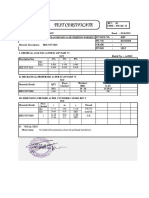 Test Certificate: Batch No.:-A-0242