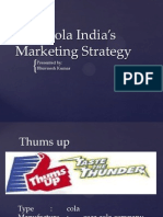 Bhuvneshcoca Cola India's Marketing Strategy