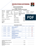 Course Reg Form