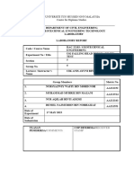 Report Falling Head Permeability Test