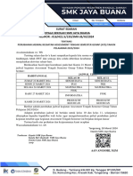 Surat Edaran Perubahan Jadwal Ats 2024