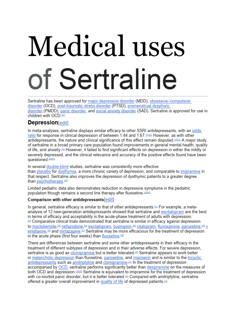 SERTRALINE MONOGRAPH FOR PROFESSIONALS visual data 6