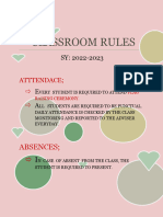 Classroom Rules by Venice
