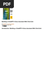 Building A ChatGPT-4 Voice Assistant With Vivid U
