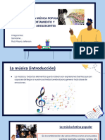 Influencia de La Musica Popular Latina en El Comportamiento y Desarrollo de Los Adolecentes
