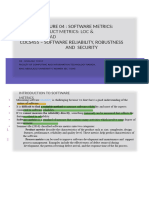 Lecture 4 SoftwareProductMetrics LOC Halstead